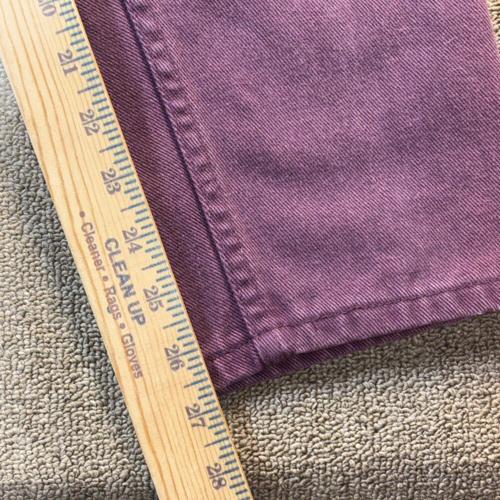 Vintage 90s Faded Glory Purple Garment Dyed Jeans Womens 12 Petite USA Grunge - Picture 8 of 10